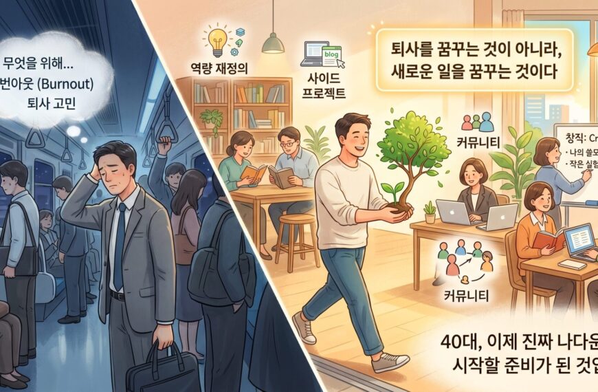 퇴사를 생각하는 40대에게